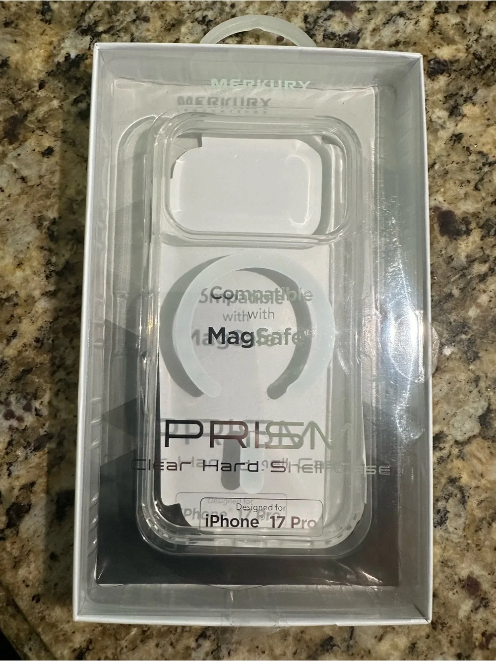 Merkury Prism Clear MagSafe-Compatible Hard Shell Case for iPhone 17 Pro